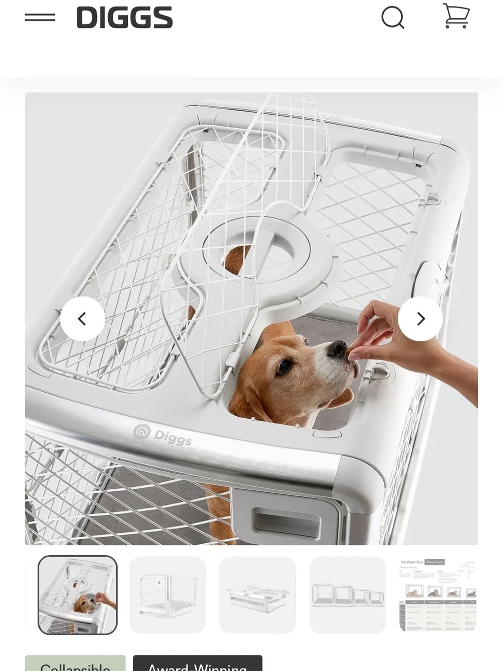 Diggs Revol Crate size medium with Diggs crate bed